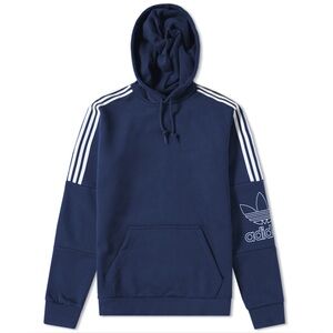 Retro Rare Vintage Adidas Originals Outline Premium Hoodie